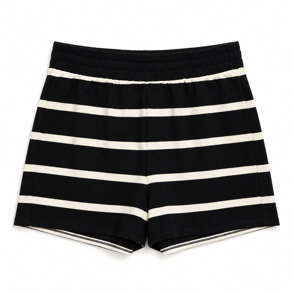 J Crew Factory Textured Striped Short Womens Size XS Antique Navy Ivory NWT